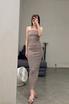 Marc Le Bihan Stretch Bandeau Dress or Skirt Collection MLB-25900-KMMEIGUI Deadwood Rose Long Skirt 25900 25901